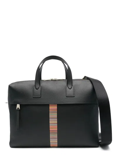 Paul Smith Men's Mens Bag Double Zip Folio In Black