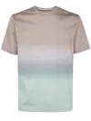 Paul Smith Cotton Hazy Stripe T-shirt In Multicolor