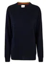 Paul Smith Navy Cashmere Crew Neck Sweater Blue In Blue