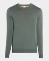 Paul Smith Men's Merino Wool Crewneck Sweater In Teal