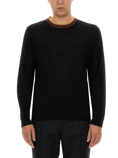 Paul Smith Men Merino Wool Sweater In Black