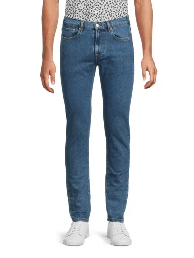 Paul Smith Men's Mid Wash Slim Straight Jeans In Multi