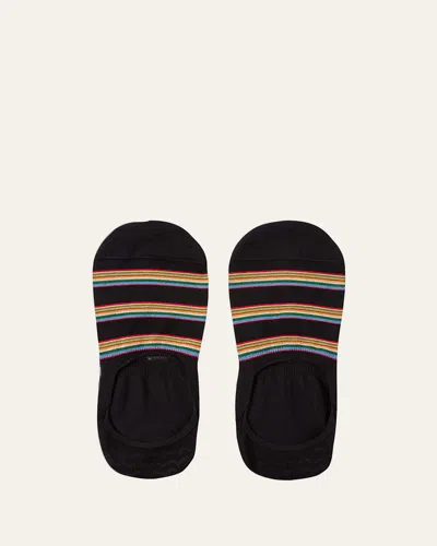 Paul Smith Men's Multiblock No-show Socks W/ Heel Grips