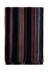 Paul Smith Sciarpa Multicolore In Lana A Righe In Multicolor