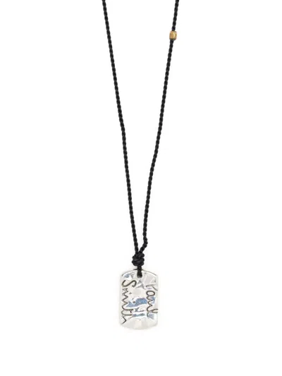 Paul Smith Men Necklace Single Tag In Metallics