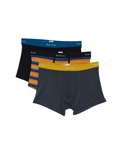 Paul Smith Men Pack Of Three Boxers In Multicolor