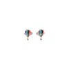 Paul Smith Multicolor Air Baloon Copper Cufflink In Silver