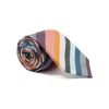 Paul Smith Diagonal-stripe Silk Tie In Multicolour