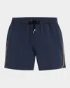 Paul Smith Signature Stripe Swim Shorts In Blue