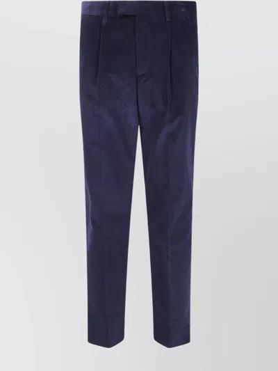 PAUL SMITH MEN'S PLEATED TROUSERS FEATURING BACK POCKETS