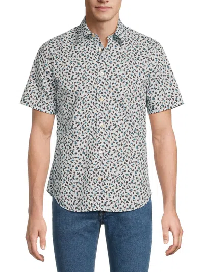Paul Smith Men's Printed Cotton Slim-fit Shirt In Multi