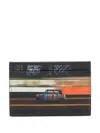 Paul Smith 'commuter Mini' Print Card Holder Black