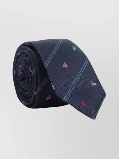 PAUL SMITH MEN RABBIT STRIPE TIE