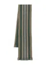 Paul Smith Men Scarf Db Side Strp Accessories In Green