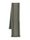 Paul Smith Men Scarf Db Side Strp Accessories In Green
