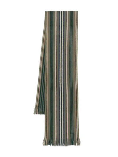 Paul Smith Men Scarf Db Side Strp Accessories In Green