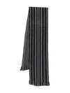 Paul Smith Men Scarf Db Side Strp In Black