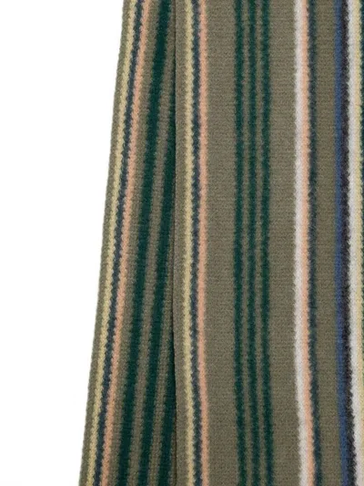 Paul Smith Men Scarf Db Side Strp In Green