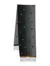 Paul Smith Men Scarf Faded Int Jacq Accessories In Black