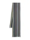 Paul Smith Men Scarf Ivan Stripe Accessories In Multi