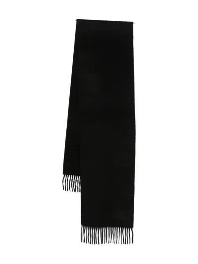Paul Smith Men Scarf Plain Cashmere In Brown