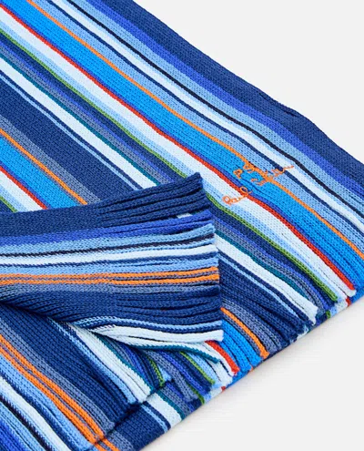 PAUL SMITH MEN SCARF PS MULTCOL STRP