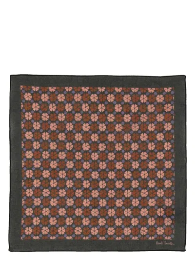 PAUL SMITH MEN'S SCARF WITH PRINT
