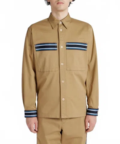 Paul Smith Men's Shirt Jacket In Brown