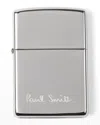 Paul Smith Logo Zippo Lighter In Metallics