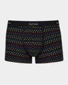 Paul Smith Black 'signature Polka Dot Stripe' Boxer Briefs In Black