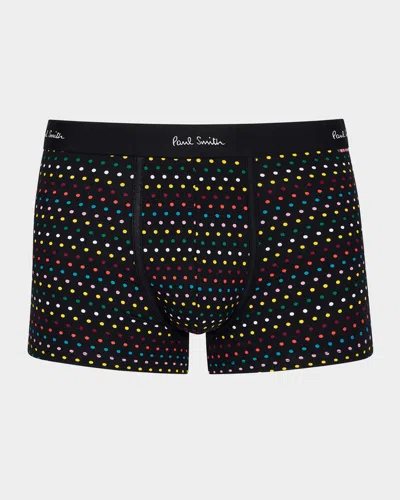 PAUL SMITH MEN'S SIGNATURE POLKA DOT BOXER BRIEFS