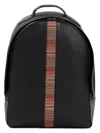 Paul Smith Men's Signature Stripe Backpack In Black