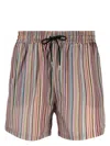 Paul Smith Signature Stripe Swim Shorts In Multicolour