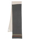 Paul Smith Two-tone Stripe-border Scarf