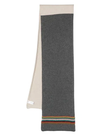 PAUL SMITH MEN'S SIGNATURE STRIPE WOOL SCARF