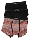Paul Smith Men's Signautre Stripe 3pack Boxers In Black