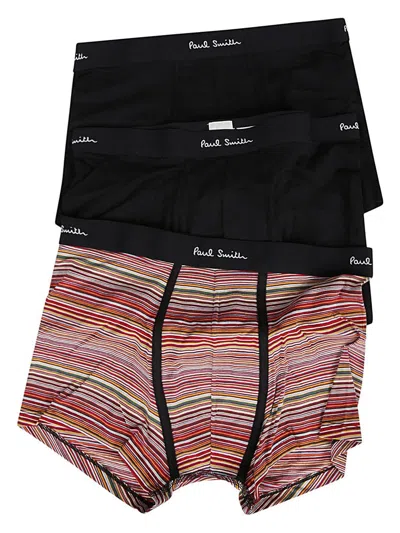 Paul Smith Men's Signautre Stripe 3pack Boxers In Black