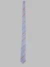 Paul Smith Blue Stripes Tie In Multi