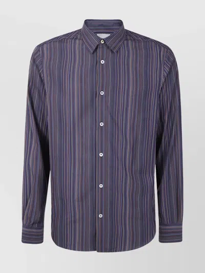 PAUL SMITH MEN'S SLIM FIT STRIPED SHIRT