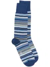 Paul Smith Men Sock Signature Strp In Blue