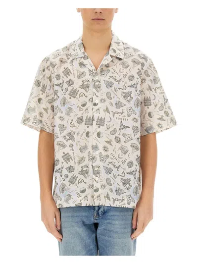 PAUL SMITH MEN'S SOUVENIR PRINT SHIRT | SIZE SMALL | M1R905UP02672 COLOR 40