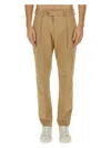 Paul Smith Straight Leg Pants In Beige