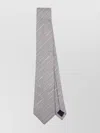Paul Smith Grey Metallic Textured-stripe Silk Tie