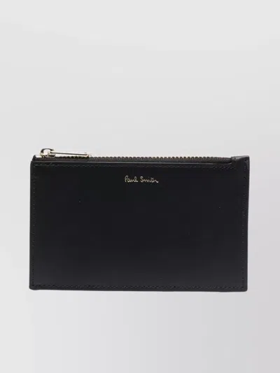 Paul Smith Men Stripe Pattern Zip Wallet