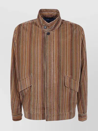 PAUL SMITH MEN'S STRIPED CASUAL JACKET