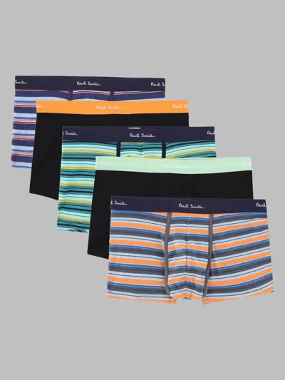 Paul Smith Men's Striped Cotton Stretch Boxer Briefs In Multi