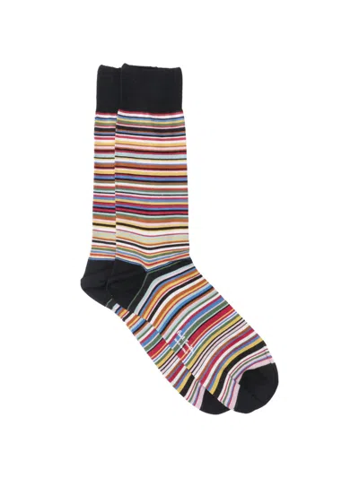 Paul Smith Men's Striped Crew Socks In Multi