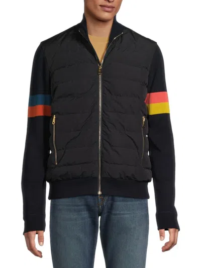Paul Smith Men's Striped Puffer Jacket In Multi