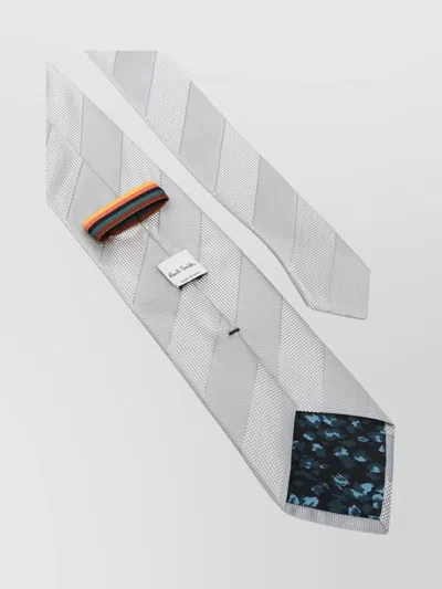 Paul Smith Men Striped Tie Diagonal Tip
