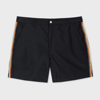 Paul Smith Men Swim Short Sig Stripe In Black